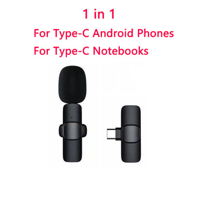 Portable Mini Wireless Lavalier Microphone